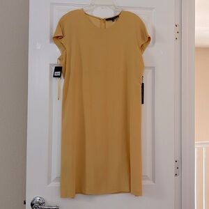 Francisco Costa For Calvin Klein Mustard Yellow Dress- SIZE 10